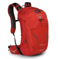 OSPREY Cyklistický batoh + Pláštenka na batoh  Syncro 20 Firebelly Red O/S BATOH 